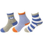 Wrapables Toddler&#39;s Thick Casual Ankle Socks (Set of 3) / Monkey / Small