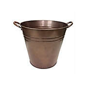 Gardener&#39;s Select Famrhouse Collection Tin Bucket, Antique Copper,  (11" x 10")
