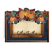 Beistle Pack of 8 Fall Harvest Gather Together Table Place Cards 4.25" x 3"
