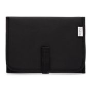 Baby Portable Changing Pad, Diaper Bag, Travel Mat Station by Comfy Cubs (Solid Black, Compact)