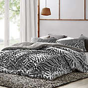 Byourbed Primal Zebra - Coma Inducer Twin XL Duvet Cover - Silver Black