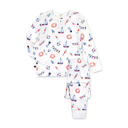 Paper Cape Toddler Child Girl or Boy Pima Cotton, Two Piece Pajama Set