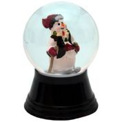 Alexander Taron Home Decor Perzy Small Snowman on Skis Snowglobe