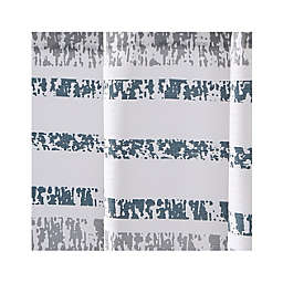 Swift Home Striped Fabric Shower Curtain Navy