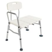 Stock Preferred Shower Chair Medical Bath Seat 330 lb 10 Height White