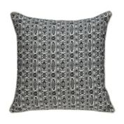 HomeRoots Home Decor. Black and White Vintage Design Throw Pillow.