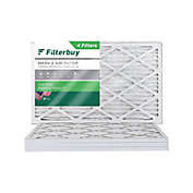 FilterBuy 16x25x1 MERV 8 Pleated HVAC AC Furnace Air Filters (4-Pack)