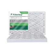 FilterBuy 16x25x1 MERV 8 Pleated HVAC AC Furnace Air Filters (4-Pack)