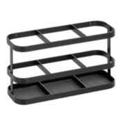 mDesign Steel Wall Mount Bathroom Hair Care Storage Organizer Basket