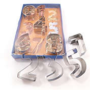 Baker&#39;s Secret Cookie Cutter Set, Numbers 0-8, Stainless Steel Heat Resistant, Baking Essentials, Silver
