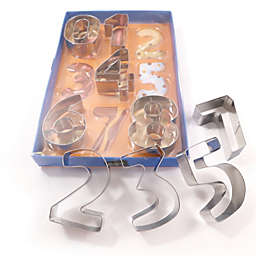 Baker's Secret Cookie Cutter Set, Numbers 0-8, Stainless Steel Heat Resistant, Baking Essentials, Silver