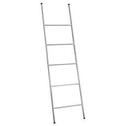 mDesign Metal Free Standing Bath Towel Ladder Storage Organization
