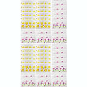 Set of 48 Count Spring Themed Plastic Zipper Treat Bags! - Chicks & Flower Designs - Great for Easter Surprises! - Bags Measure 4"x6.5"