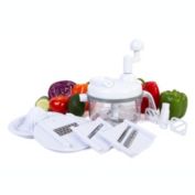 Kitchen + Home Ultra Chef Express Food Chopper - 7 in 1 Chopper, Mixer, Blender, Whipper, Slicer, Shredder, Julienne and Juicer
