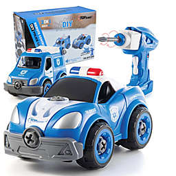Top Race Truck Toy With Drill Take Apart Trucks Construction Set Converts To Remote
