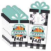 Big Dot of Happiness Happy Fall Truck - Harvest Pumpkin Party Money and Gift Card Sleeves - Nifty Gifty Card Holders - Set of 8