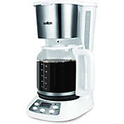 Salton - Programmable Jumbo Java Coffee Maker, 14 Cup Capacity, 1000W, White