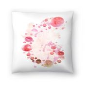 Blush Pink Fibonacci Spiral by Tanya Shumkina 16 x 16 Throw Pillow - Americanflat