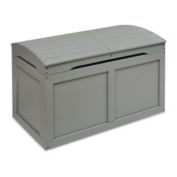 Badger Basket Co. Hardwood Barrel Top Toy Chest - Gray