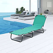 Kitcheniva Patio Foldable Chaise Lounge Chair Outdoor Camping