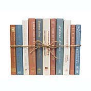 Booth & Williams Sea Coral Decorative Books, One Foot Bundle of Real, Shelf-Ready Books