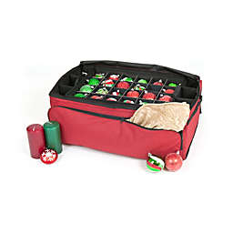 Northlight 3-Tray Christmas Ornament Pro Storage Bag - Holds up to 72 Ornaments