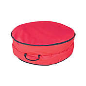 Northlight 2 in 1 Red Zip Up Christmas Garland and Wreath Storage Bag