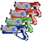 Kidzlane Laser Tag Guns Set of 4   Lazer Tag Guns for Kids with 4 Team Players   Indoor
