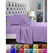 Elegant Comfort  4-Piece Bed Sheet Set Queen in Purple