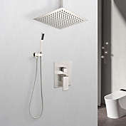 Infinity Merch Ceiling Mounted Shower Set System with Handheld and 16" Shower head