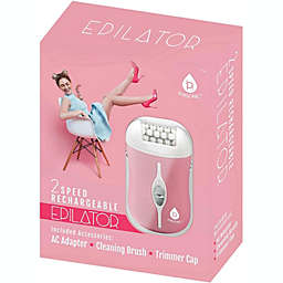 Pursonic Two Speed Rechargeable Epilator, Pink,