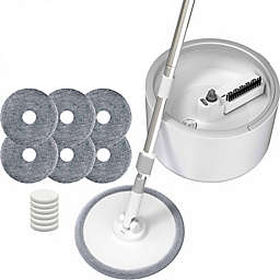 Venetio IMOP Microfiber Spin Mop and Bucket (6 Pads)