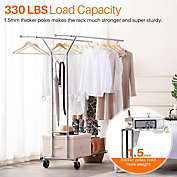 Kitcheniva 330 lbs Heavy Duty Commercial Clothing Garment Rack