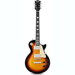 LyxPro 39" SB Series Electric Guitar, Les Paul-Style Kit for Beginner, Intermediate & Pro Players Solid Body Guitar, Bonus 2-Pack of Picks, Mahogany Wood, Volume/Tone Controls, 3-Way Pickup