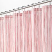 mDesign Linear Print - Fabric Shower Curtain
