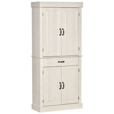 Homcom 71 Freestanding Kitchen Pantry, Tall Storage Cabinet With Doors For Kitchen