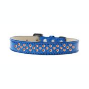 Mirage Pet Products Sprinkles Ice Cream Dog Collar Orange Crystals Size 12 - Blue
