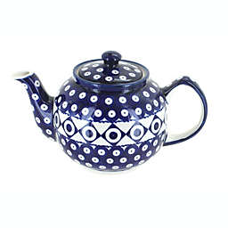 Blue Rose Polish Pottery 596 Zaklady Medium Teapot