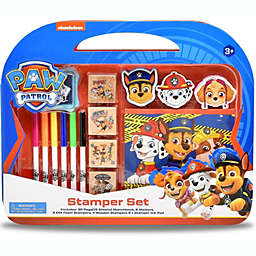 PAW Patrol Coloring Stamper and Activity Set, Mess Free Craft Kit for Toddlers and Kids, Drawing Art Supplies Included Sketch Book, 6 Color Markers, 3 Foam and 4 Wooden Stampers