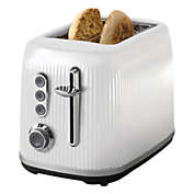 Retro 2 Slice Toaster with Extra Wide Slots in White