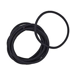 Scunci 10 Count Nylon Elastic Hairbands with Larger Opening in Black