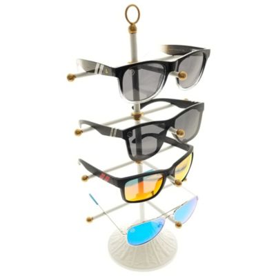 PORTABLE SUNGLASS CLEAR COVER 16 PAIR DISPLAY TRAY eyeglass counter table holder 