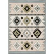 L'baiet Roswell Collection Polypropylene Rectangle Willow Grey Southwestern 2' x 3' Rug
