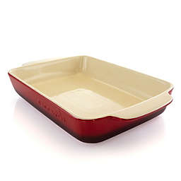 Crock Pot Artisan 4 Quart Stoneware Bake Pan in Red