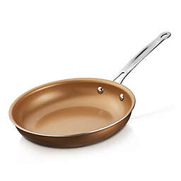 Brentwood Induction Copper 8 Inch Frying Pan Set with Non-Stick, Ceramic Coating
