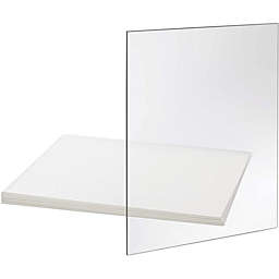 Okuna Outpost Clear Acrylic Sheets for Picture Frame Glass Replacement (8x10 in, 10 Pack)