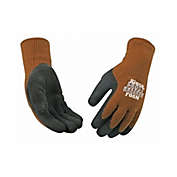 Kinko Men&#39;s Frost Breaker Foam Latex Thermal Grip Glove, Brown Medium
