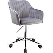Modern Home Marceaux Modern Mid-Back Office Task Chair with Chrome Finish Stainless Steel Base