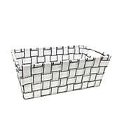 Jessar - Fabric Storage Basket, 30X18 X11.5 cm, White