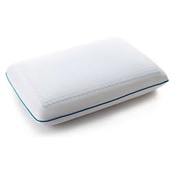 Cheer Collection Reversible Memory Foam Bed Pillow with Cooling Gel and Breathable Zip-off Cover